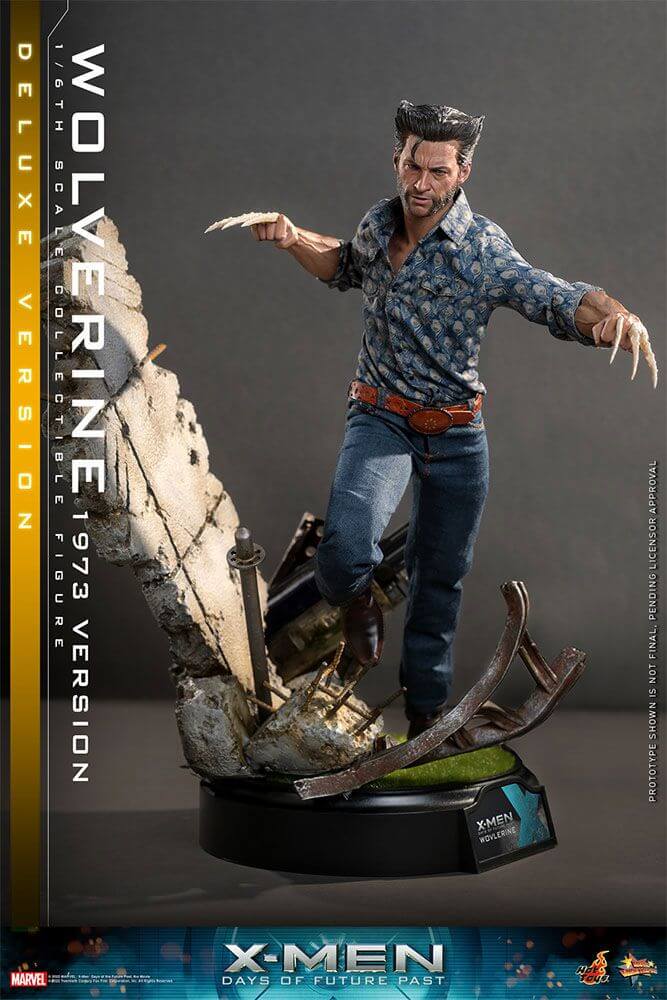 X-Men Days of Future Past Movie Masterpiece Action Figure 1/6 Wolverine (1973 Version) Deluxe Version 30cm5