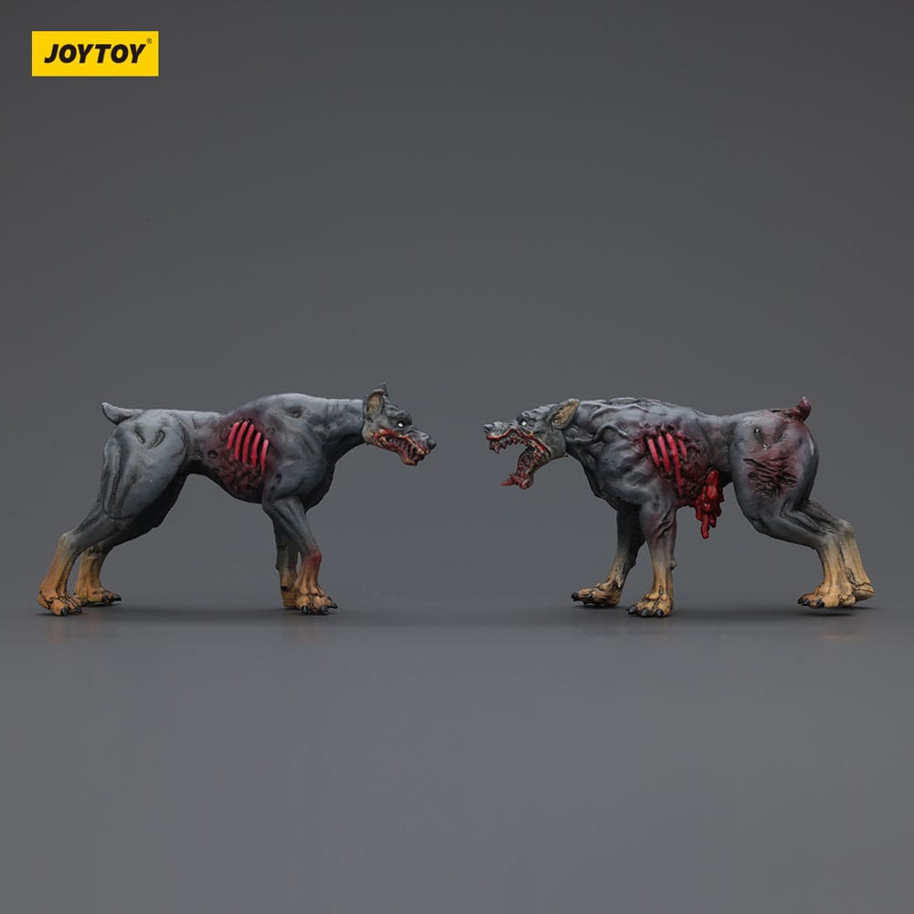 Zombie Dark Source Action Figures 2-Pack Police Dogs 8cm5