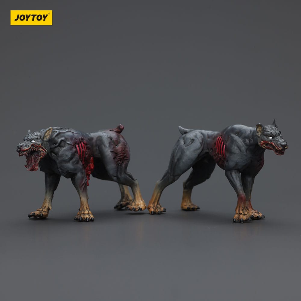 Zombie Dark Source Action Figures 2-Pack Police Dogs 8cm2