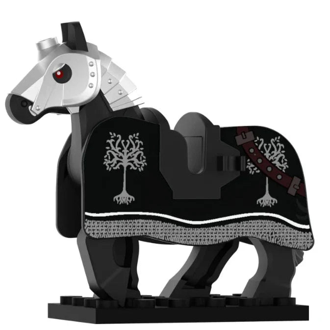 Gondor Malbading Horse  Medieval Warhorse Custom Minifigure1