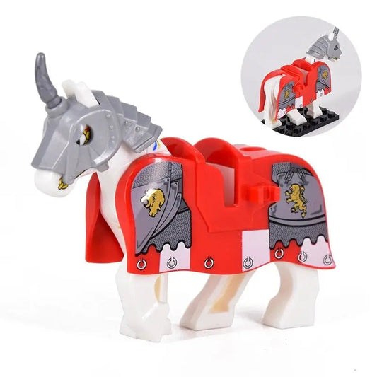 Medieval Armored Warhorse Custom Minifigure1
