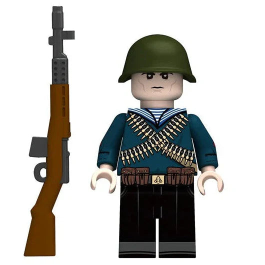 Soviet Naval Infantry (Russian Soldier) Custom Military Minifigure1