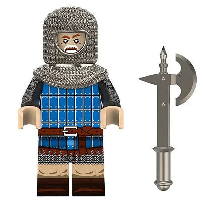 Foot Feudal Soldier From Medieval Knight Custom Minifigure1