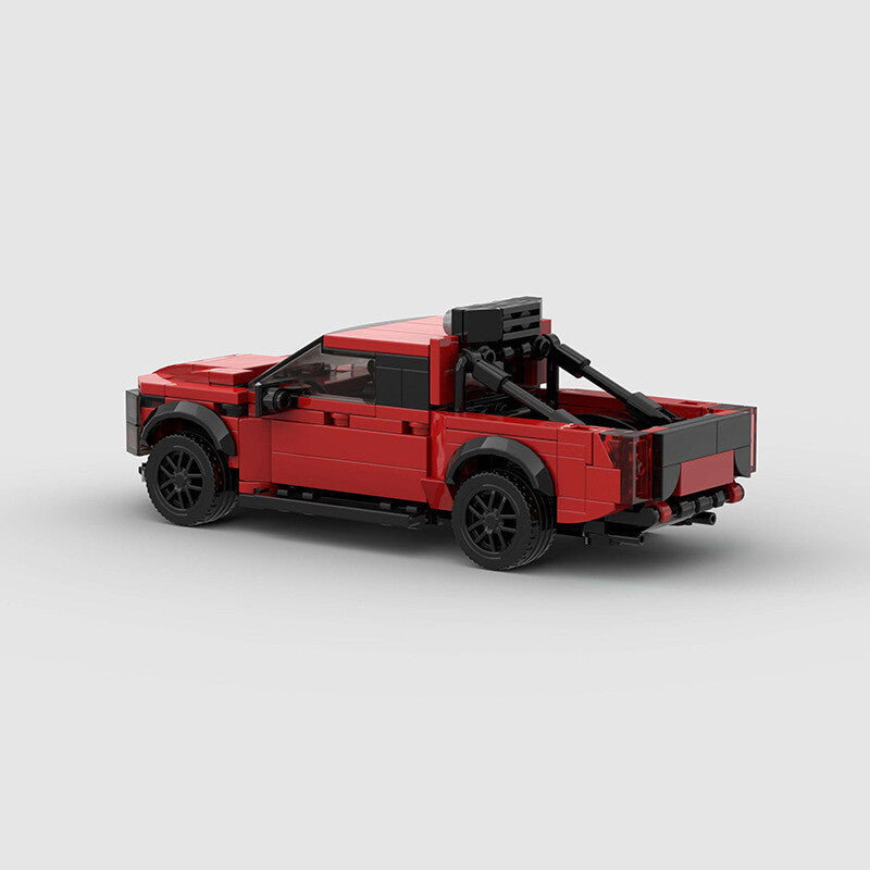 Ford Ranger Red Pickup Truck Custom Car MOC5