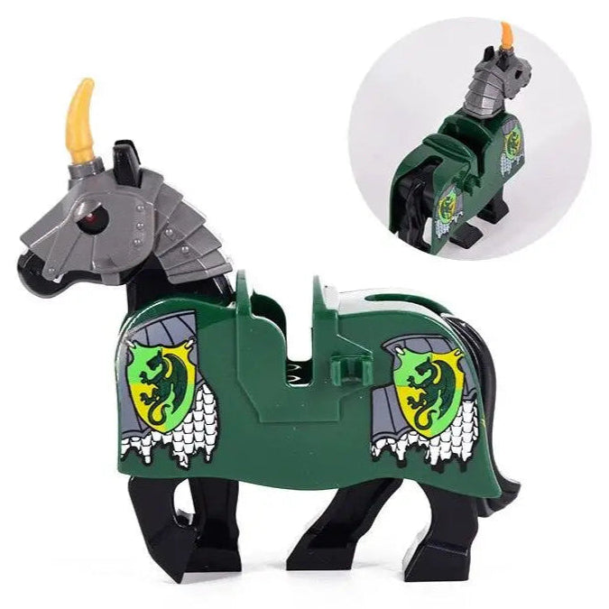 Medieval Armored Warhorse Custom Minifigure1