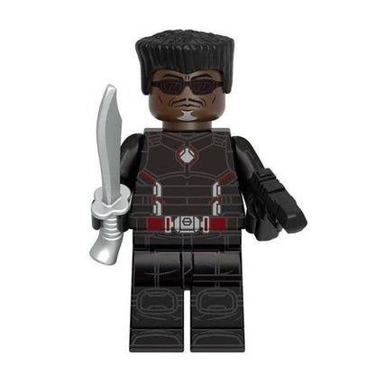 Blade (Wesley Snipes) Custom Marvel Superhero Minifigure2