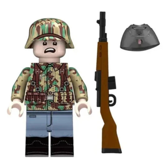 WW2 German Luftwaffe Parachutist Soldier Custom Minifigure1