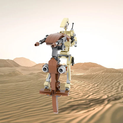 STAP with Battle Droid Custom Star Wars MOC1