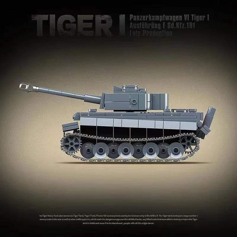 100242 Panzerkampfwagen VI Tiger Ausf.E (Sd.Kfz.181) Tiger I with 503 Pieces