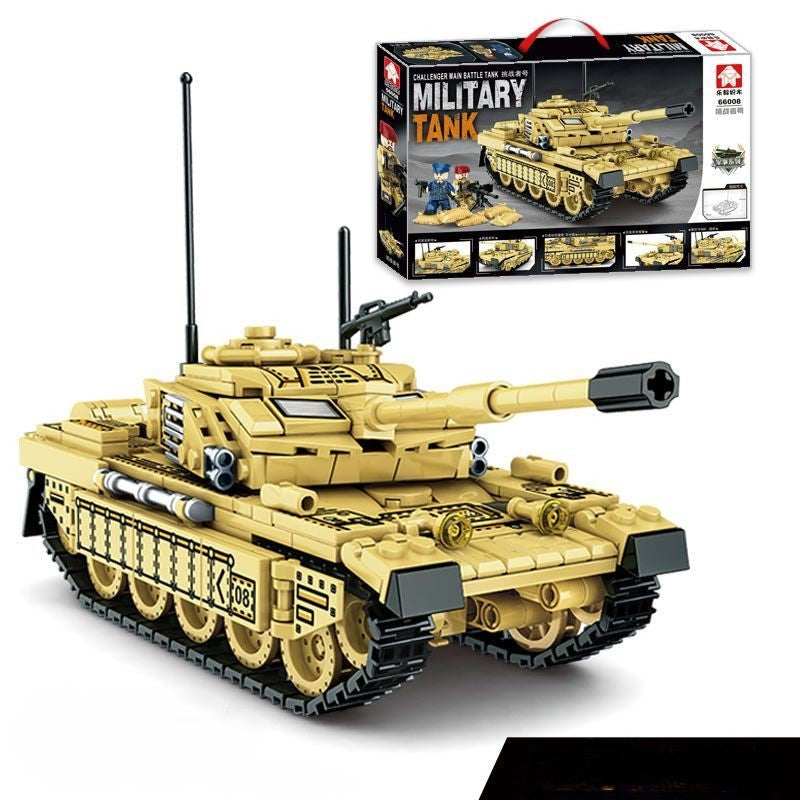 Military Tank 66008 Aircraft Building Blocks for Kids Challenger number