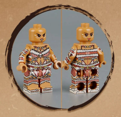 Zhu Rong Yue Barbarian Warrior Custom Minifigure