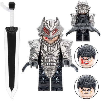 Guts Black Swordsman Custom Berserk Anime Minifigure