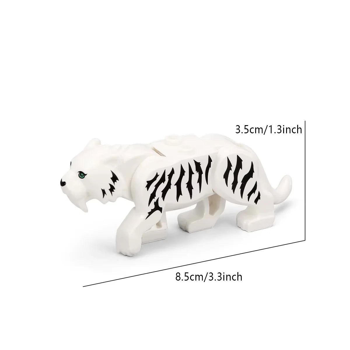 Saber Tooth Tiger Custom Animal Minifigure