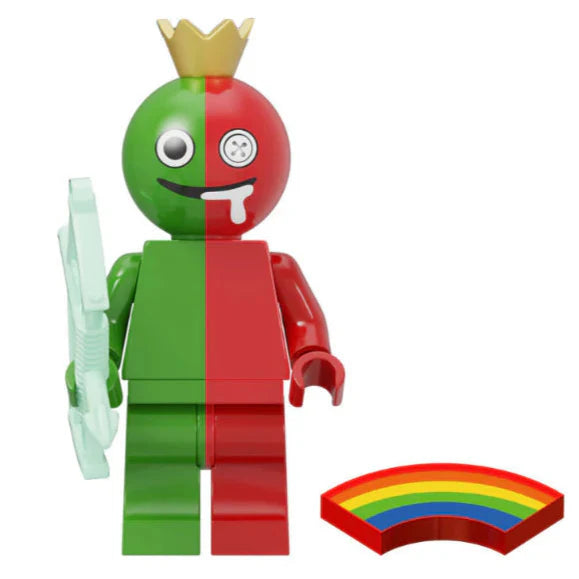 Blue Rainbow Friend (Green/Red) Custom Rainbow Friends Roblox Minifigure