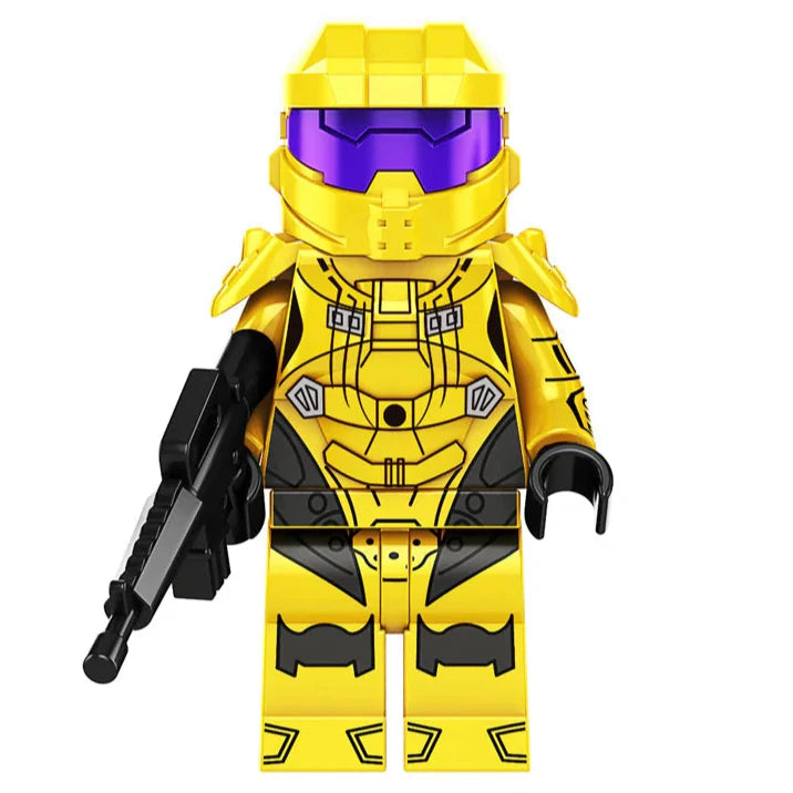 Yellow Spartan Custom Halo Video Game Minifigure
