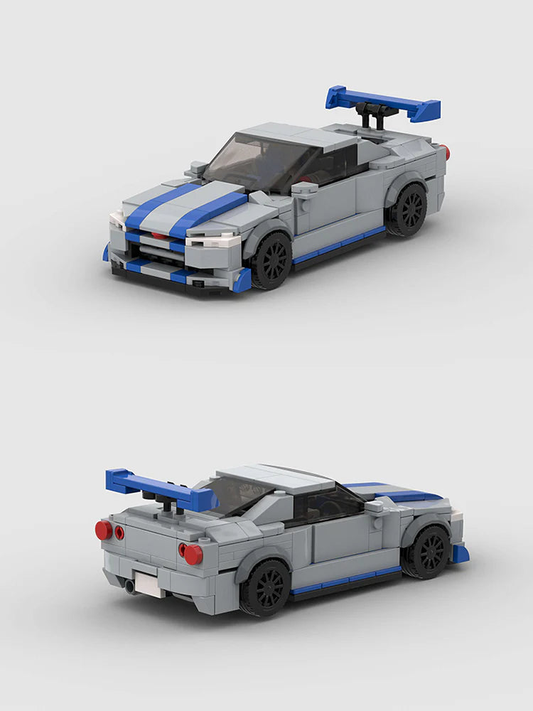 Nissan Skyline GTR R34 Custom Car MOC