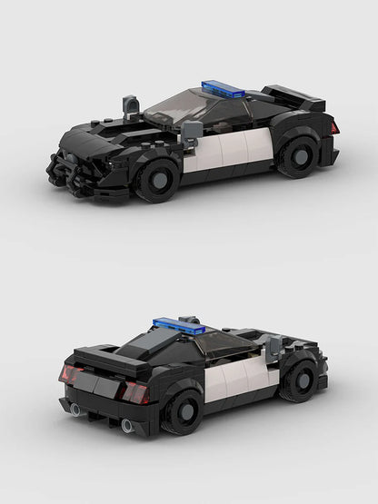 Police Patrol Car Custom Car MOC