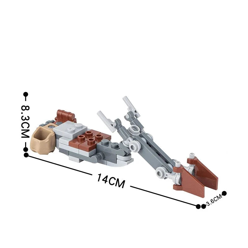 Mandalorian Zephyr-J Speeder Bike Star Wars MOC