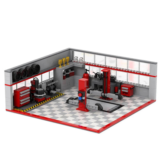 Car Repair Garage Custom MOC