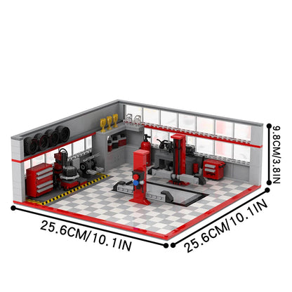 Car Repair Garage Custom MOC
