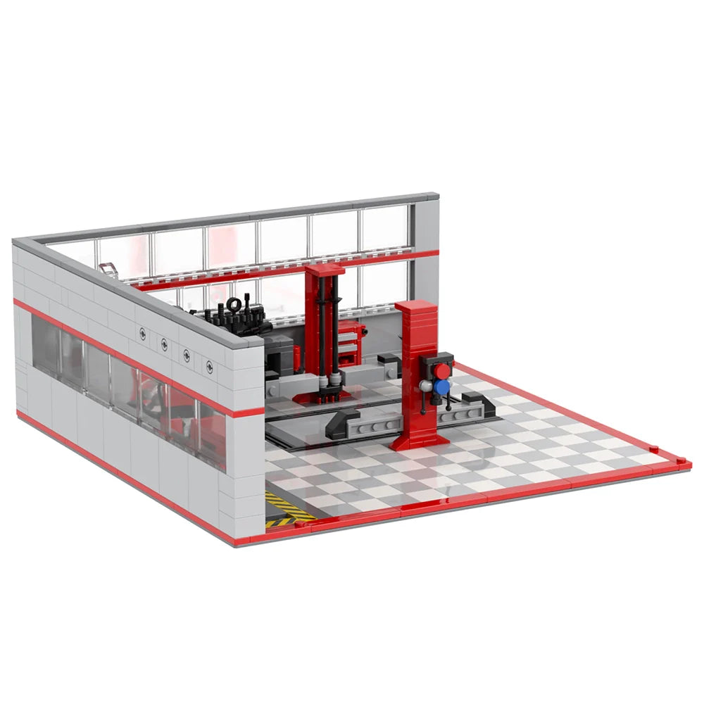 Car Repair Garage Custom MOC