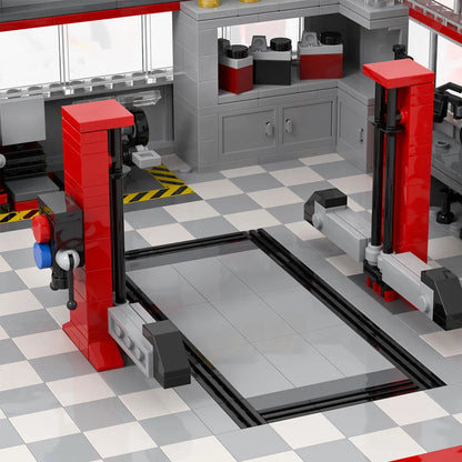 Car Repair Garage Custom MOC