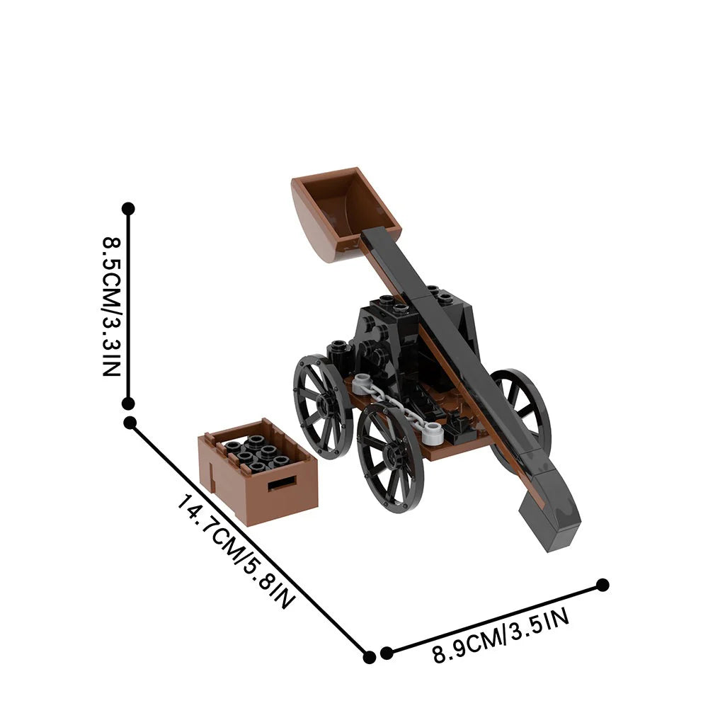 Medieval Catapult Custom Military MOC