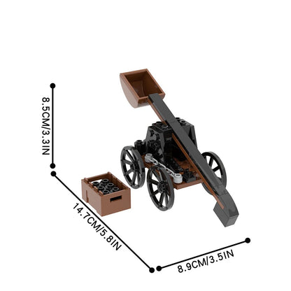 Medieval Catapult Custom Military MOC