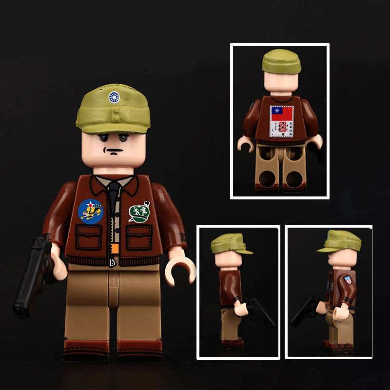 WW2 US Army Flying Tiger Soldier Custom Minifigure