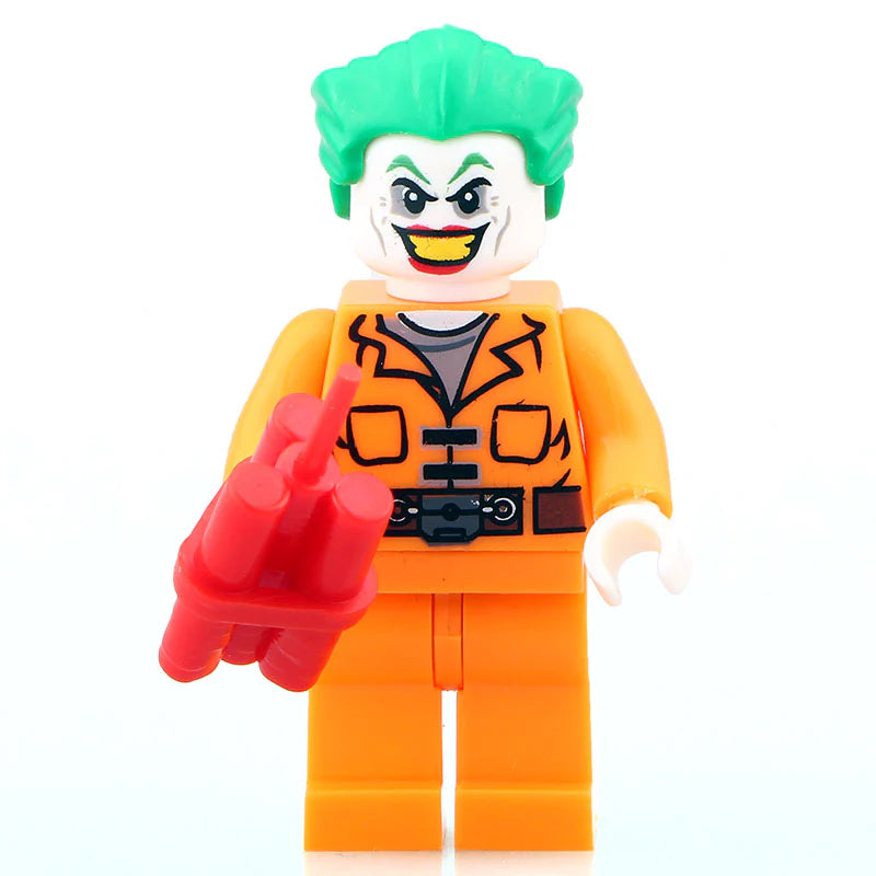 Joker Orange Prison Suit DC Comics Superhero Minifigure Batman Suicide Squad