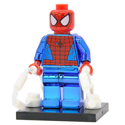 Chrome Spider-Man Custom Marvel Superhero Minifigure