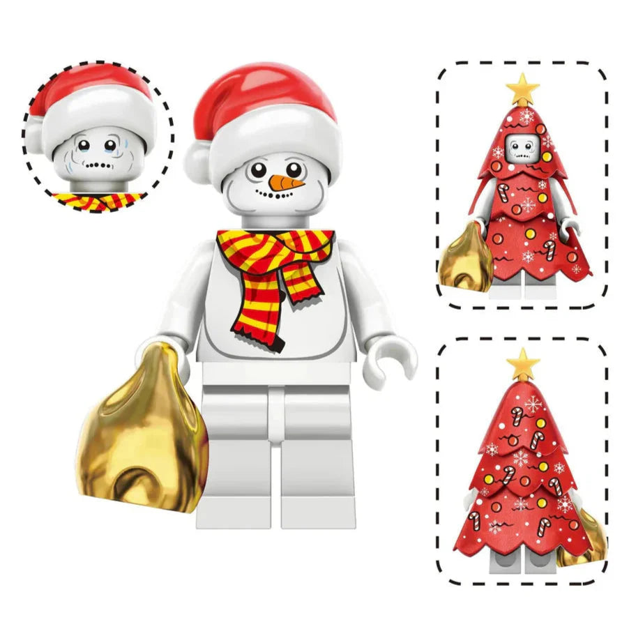 Christmas Snowman Custom Minifigure