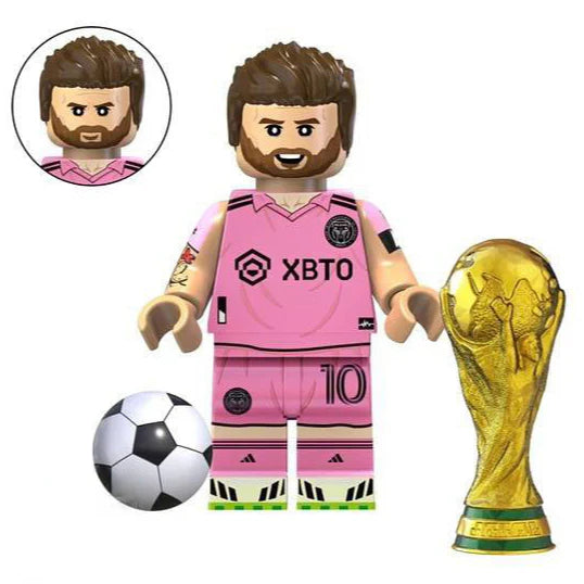 Lionel Messi (Inter Miami) Custom Football Player Minifigure