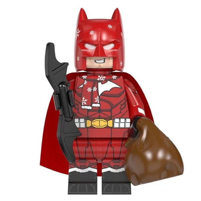 Santa Batman Custom Christmas DC Superhero Minifigure