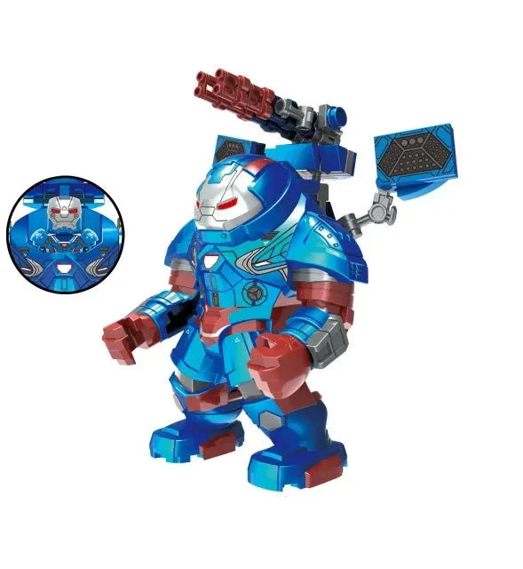Iron Patriot Hulkbuster Marvel Superhero Large Minifigure