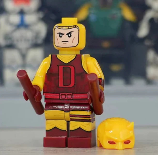 Daredevil (Silver Age) Custom Marvel Superhero Minifigure
