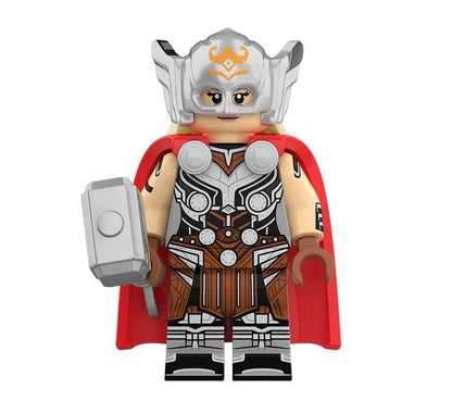 Mighty Thor Jane Foster (Thor Love and Thunder) Custom Marvel Superhero Minifigure