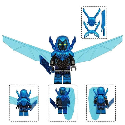 Blue Beetle Custom DC Comics Superhero Minifigure