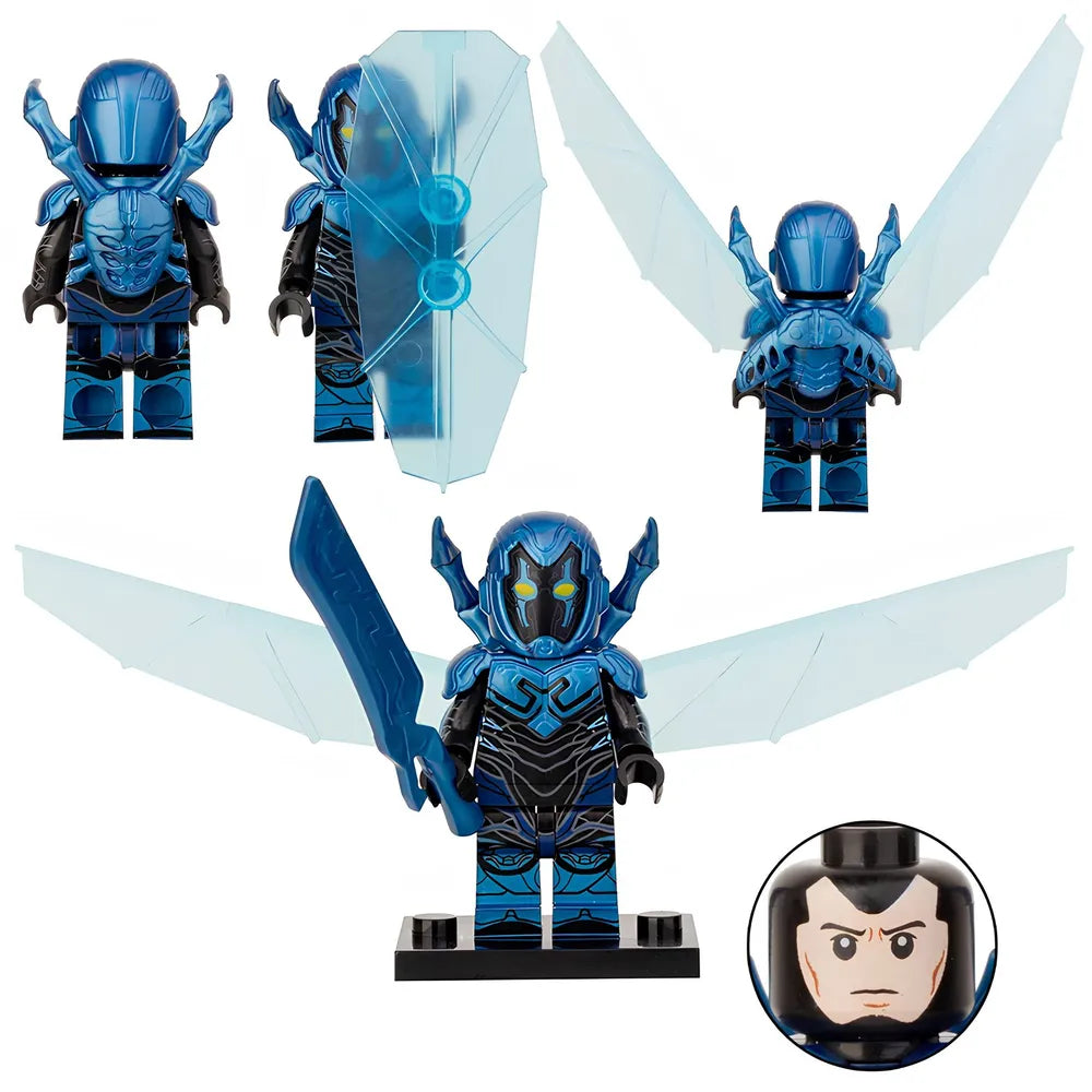 Blue Beetle Custom DC Comics Superhero Minifigure