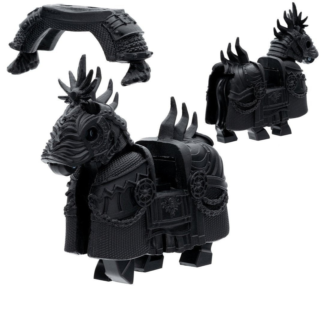 Medieval Heavily Armored Warhorse Custom Minifigure1