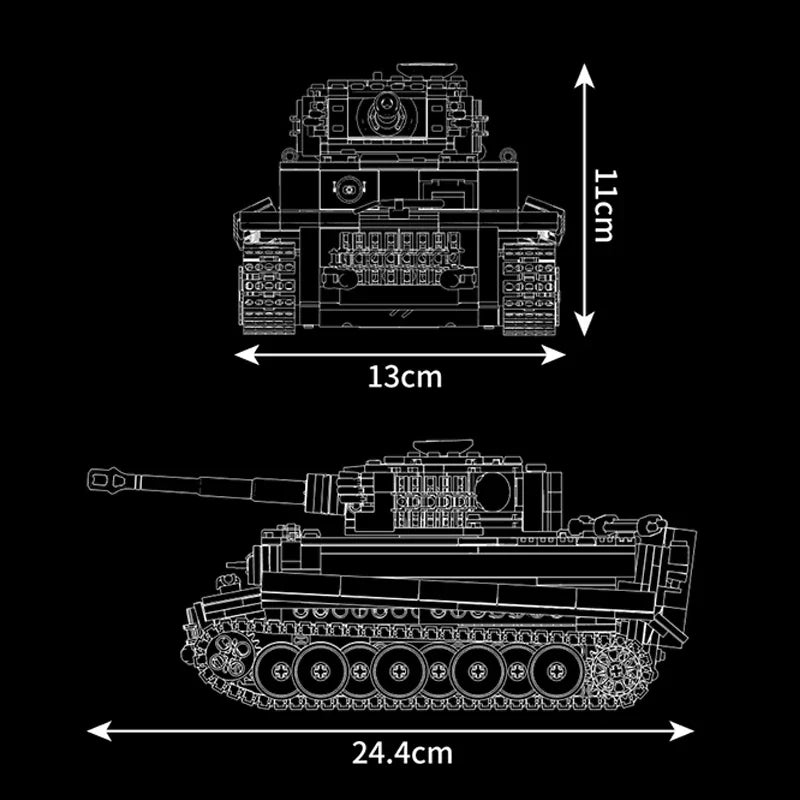 Tiger Heavy Tank Building Set4