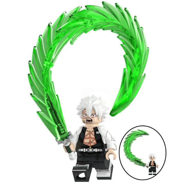 Sanemi Shinzugawa From Demon Slayer Custom Anime Minifigure1