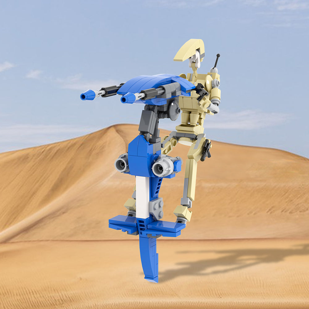 STAP with Battle Droid Custom Star Wars MOC1