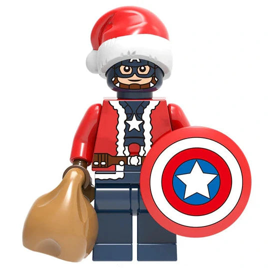 Captain America Santa Custom Marvel Christmas Superhero Minifigure1