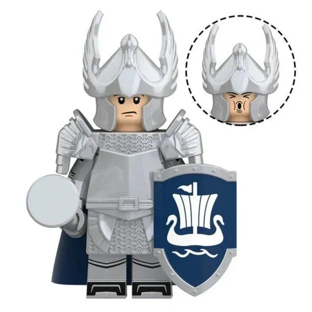 Swan Knight (Knights of Dol Amroth) Custom Lord of the Rings Minifigure1