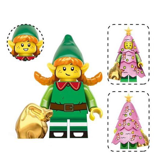 Christmas Elf Custom Minifigure1
