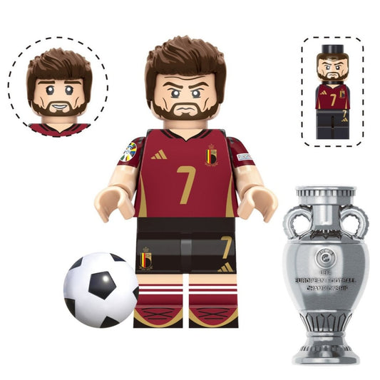 Kevin De Bruyne (Belgium) Custom Football Player Minifigure1