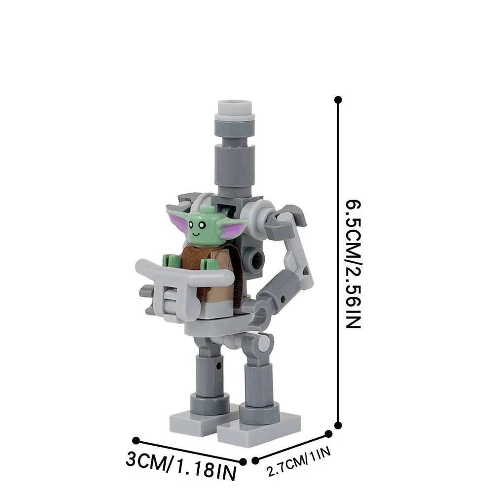 IG-12 Droid with Grogu Custom Star Wars MOC2