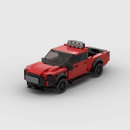 Ford Ranger Red Pickup Truck Custom Car MOC2
