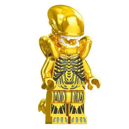 Aliens Gold Xenomorph Custom Horror Minifigure1
